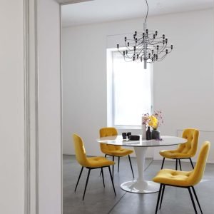 Tavolo rotondo in ceramica lucida - Copenaghen