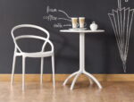 sedia in polipropilene schienale design- Glasgow
