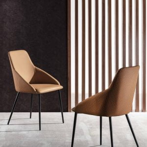 sedia imbottita ecopelle a rilievo - Groninga