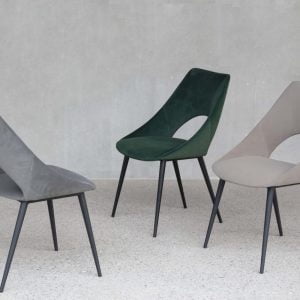 sedia imbottita velluto moderna - Braga