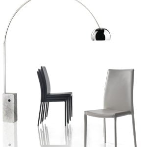 sedia imbottita in simil cuoio - Arhus