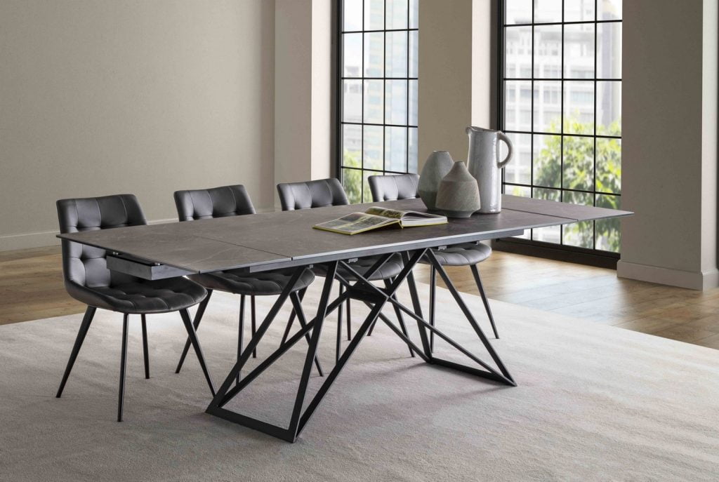 tavolo allungabile industrial in vetro ceramica - Santiago