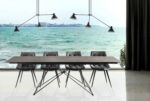 tavolo allungabile industrial in vetro ceramica - Santiago