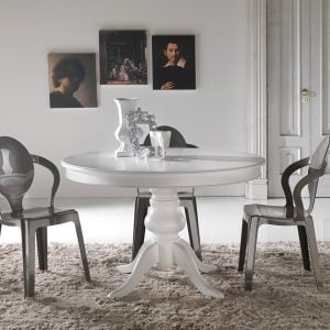 Tavolo classico circolare allungabile