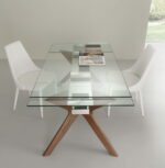 tavolo allungabile design in cristallo - Wellington