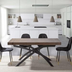 Tavolo allungabile gambe curve - Sofia