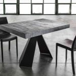 tavolino allungabile in legno e metallo - Theran