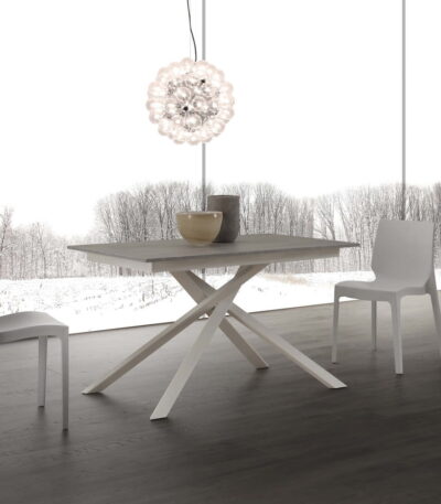 Tavolo allungabile gambe design - Shangai