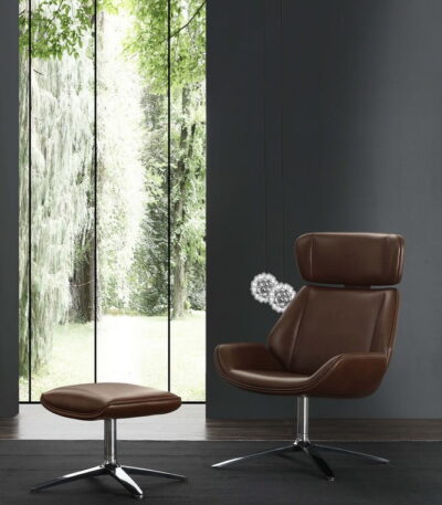 poltrona girevole con pouf - Tallinn