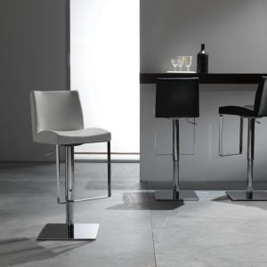 sgabello regolabile imbottito poggiapiedi - Ginevra